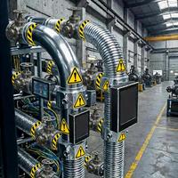 Tuyau flexible métallique personnalisable en acier inoxydable SS316 DN65 (2,5 po) 150LB à extrémité soudée pour centrale électrique, directement de l'usine