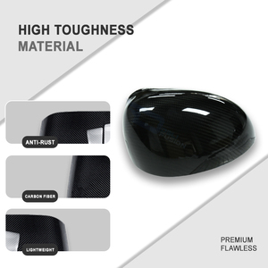 Pieza de coche de alta calidad para Fiat 500 595 695 Abarth OEM estilo cubierta de espejo lateral de carbono seco (reemplazo) - Product Image 4