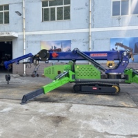 Prix d'usine Chine Jiusheng Grue araignée sur chenilles 3, 5 et 8 tonnes CE/EPA à vendre