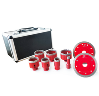 Juego de brocas de diamante M14 5/8-11 soldadas al vacío para azulejos, granito, mármol, cerámica y hormigón, kit de sierra perforadora en seco OEM CE