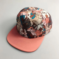 Gorra Snapback de 5 Paneles con Visera Plana Estilo Hip Hop, Impermeable y de Moda, con Impresión por Sublimación Completa, Personalizada OEM