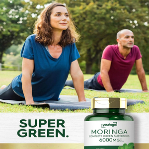 Suppléments nutritionnels en poudre d'extrait de feuille de <span class=keywords><strong>Moringa</strong></span> pour adultes Capsules biologiques de <span class=keywords><strong>Moringa</strong></span> <span class=keywords><strong>oleifera</strong></span> de marque privée - Product Image 4