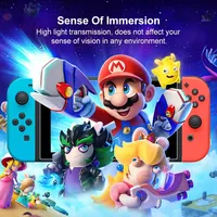 Protecteur d'écran pour Nintendo Switch avec emballage personnalisé, verre trempé étanche anti-rayures, installation en un clic, livraison directe