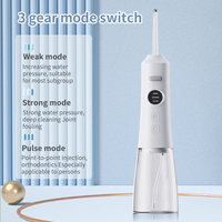 Hydropulseur dentaire électrique portable sans fil rechargeable étanche IPX7 pour le nettoyage des dents