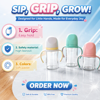 Mug à lait en verre borosilicate personnalisé OEM, sans BPA, compatible micro-ondes et lave-vaisselle, avec motif imprimé