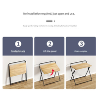Table d'étude moderne et simple, bureau d'ordinateur pliable, application pour étudiants, maison, salon, salle à manger, matériau métallique, meubles de chambre à coucher