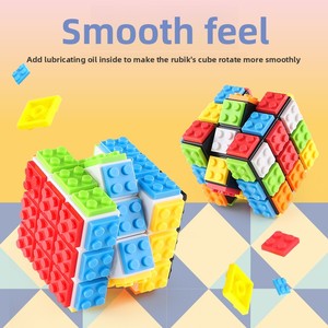 3x3 Magic <strong>Cube</strong> with Colorful Building Block DIY Assemble Magic <strong>Cube</strong> Geometry Relieve Irritability and Finger Speed Education Toy - Product Image 4