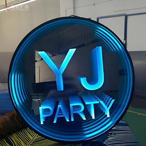 Индивидуальная светодиодная рекламная бездна зеркальная световая вывеска с многослойным зеркальным узором, декоративная подсветка, питание от постоянного тока 1 год - Product Image 3