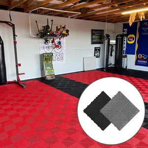 High Quality Garage Plastic Interlock Flooring Tiles Car Wash Grate Floor Tile Plastic Pvc Garage Floor Tiles