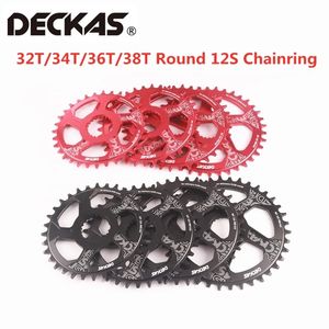 DECKAS 1X12 velocidad plato ovalado redondo para <span class=keywords><strong>Shimano</strong></span> <span class=keywords><strong>M6100</strong></span> M7100 M8100 M9100 bielas MTB bicicleta 30T 32T 34T 36T disco de bloqueo central - Product Image 2