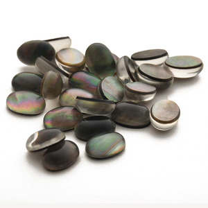 أفضل قذائف من الأحجار الكريمة عالية الطبيعة في الصين أم صدف اللؤلؤ كابوشون شكل بيضاوي طبيعي - Product Image 4