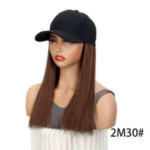 IStapromo Regalos al por Mayor, Gorra de Béisbol con Peluca de Alta Calidad, Personalizada, Cabello Sintético Corto, Liso y Rizado, Gorras de Peluca Negras - Product Image 5