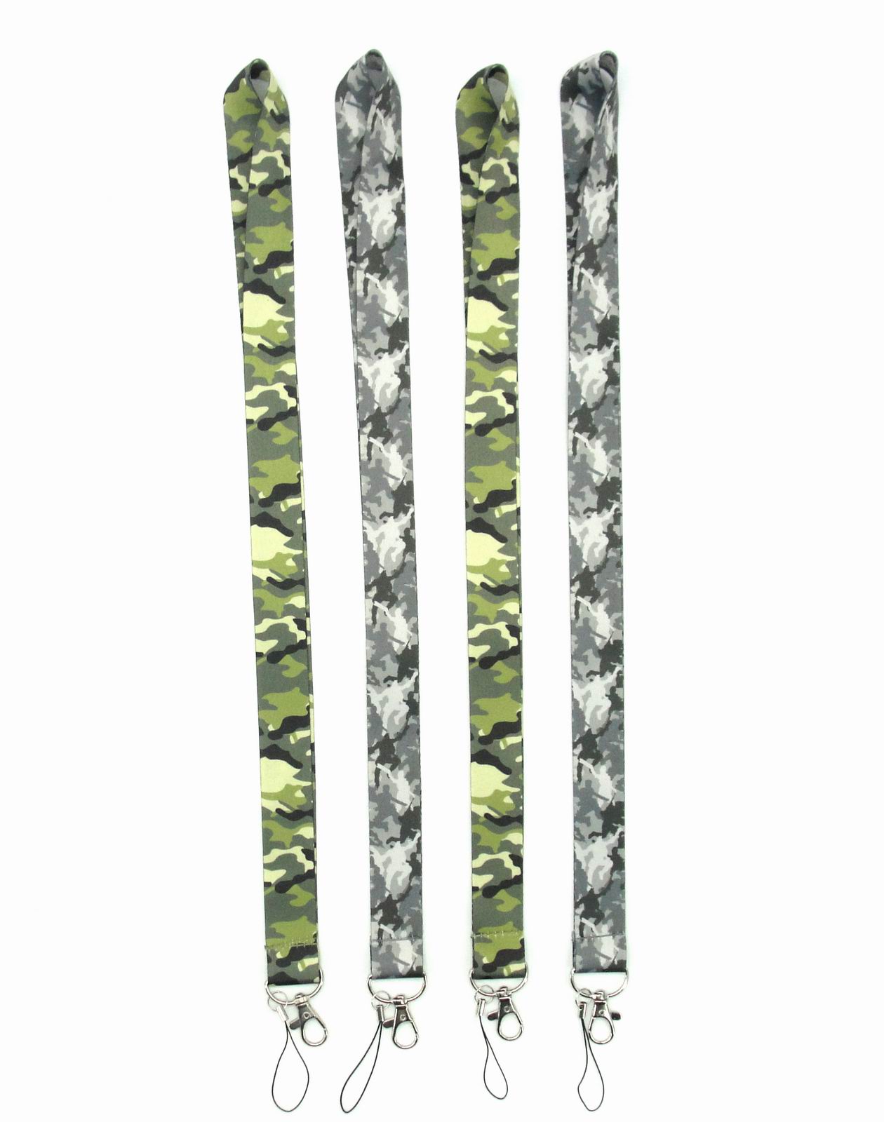 Green/Gray Camo Camouflage Lanyard ID Badge Holder Safety Clip Keychain Keyring Green/Gray Camo Camouflage Lanyard ID Badge Holder Safety Clip Keychain Keyring