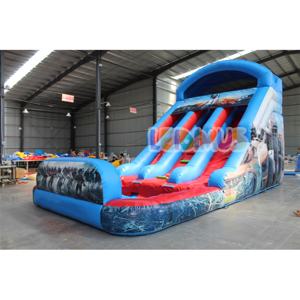 Maison de rebond commerciale en PVC Cross Fire double toboggan gonflable videur combo Super Wings château gonflable avec location de piscine - Product Image 6