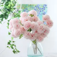JUNXIN 2020 ऑनलाइन दुकान गर्म बेच फूल पिंग पोंग गुलदाउदी कृत्रिम फूल घर की सजावट के लिए सजावटी Dandelion