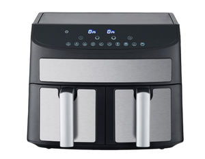 Freidora de Aire de Doble Zona de Acero Inoxidable Eytronic, 10L, Gran Capacidad Profunda - Product Image 1