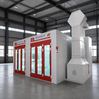Cabine de peinture au gaz naturel 43 kW Elite, modèle 80, la plus vendue ° Cabines de peinture automobile certifiées CE pour la peinture au four