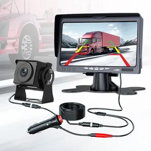 Hot Sale Large Truck Reversing Camera HD Ccd 7 Inch Monitor Reversing Rear View System Kit For Truck Rv Car School Bus