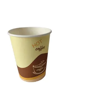 Tek kullanımlık togo kupası sıcak pla kahve 8oz kağıt bardaklar ile logolu kağıt kahve