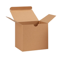 Usine bas prix en gros écologique papier kraft pliant carte papier boîte postale biodégradable boîte d'emballage d'expédition