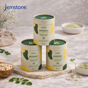 บรรจุภัณฑ์อาหารเสริมแบบพิมพ์ลายตามสั่ง รีไซเคิลได้ สำหรับโปรตีน วิตามิน คอลลาเจนผง บรรจุในกล่องกระดาษทรงกระบอก - Product Image 4