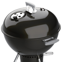 Barbecue à charbon de bois Portable, 35/14 pouces, gril rond, poêle de Camping pour cuisine en extérieur, robuste