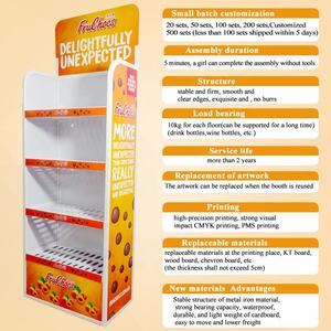 Tùy Chỉnh In Ấn Siêu Thị Các Tông Khoai Tây Chip Bánh Mì Bánh Quy Nuts Thực Phẩm Snacks Kẹo Bán Lẻ Tầng Hiển Thị Đứng Giá - Product Image 2