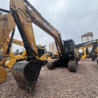 Excavadora de cadenas Sany SY215C original de 21 toneladas con motor Isuzu, martillo preinstalado y línea hidráulica auxiliar