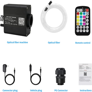 16W LED fibra ottica luce stella soffitto Kit <span class=keywords><strong>auto</strong></span> tetto <span class=keywords><strong>auto</strong></span> scintillante fibra ottica motore starlight headliner kit per <span class=keywords><strong>auto</strong></span> - Product Image 6