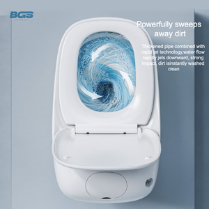 Inodoro Inteligente BGS de Gran Venta, con Asiento Grande en Forma de U, Montado en el Suelo, Sanitario Inteligente de Cerámica Automático y Económico para Baño - Product Image 2
