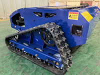 Meilleur robot tondeuse à gazon sans fil à chenilles à braquage zéro télécommandé pour jardin, kit de tondeuse industrielle à vendre