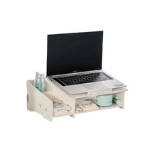 Rallonge de hauteur pour ordinateur portable Organisateur de bureau Support de moniteur de bureau pour dortoir Support de rangement pour bureau d'ordinateur