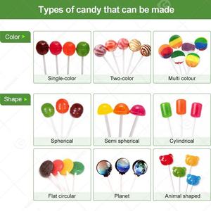 Machine <span class=keywords><strong>à</strong></span> fabriquer des sucettes, ligne de production spéciale de <span class=keywords><strong>pastilles</strong></span> sphériques artisanales sur petit bâtonnet en papier pour les sucettes arc-en-ciel - Product Image 6