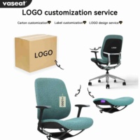 Chaise de bureau ergonomique de luxe Vaseat F6-G05, mobilier de bureau commercial confortable avec style exécutif pour bureaux et tables