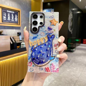 Bambou <span class=keywords><strong>Panda</strong></span> Paillettes Diamant Jolie Samsung S24 Ultra Téléphone Cas PC Étincelant Métal Lentille Couverture Samsung S23 S22 FE Pro Max - Product Image 5