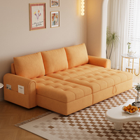 Canapé-lit de haute qualité avec rangement, canapé convertible de luxe en forme de L, canapé-lit en tissu convertible, meubles pour la maison