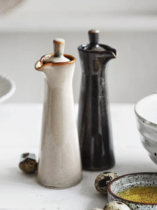 Vente en gros d'ustensiles de cuisine en céramique OEM Terrace Céramique Oil & Vinegar Cruet 4oz Distributeur d'huile en céramique - Product Image 6