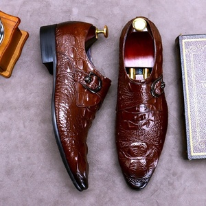 Elegant Men's Formal Lace-up <b>Shoes</b> Pointed Toe Autumn Style Anti-Slippery Cow Leather Upper Made in China - Product Image 4