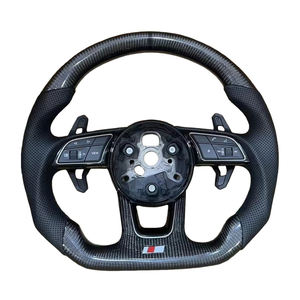 A1 A3 A4 A5 A6 A7 A8 TT Q3 <span class=keywords><strong>Q4</strong></span> Q5 Q7 Q8 R6 R8 S3 S4 S5 S6 RS3 RS5 RS6 Volant en fibre de carbone pour Audi Volant - Product Image 2