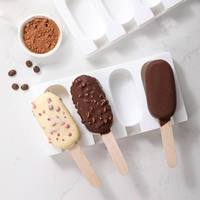 Bâtonnets de glace en bambou naturel de qualité alimentaire, écologiques, portables, petits, pour glaces maison