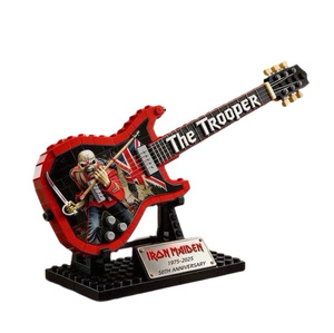 Modelo de Guitarra de Bloques de Construcción, Banda de Rock AC/DC, de ABS, Creativo, Educativo, Juguete DIY, Regalo para Mayores de 14 Años - Product Image 5