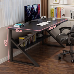 जेडो कारखाने प्रत्यक्ष बिक्री अनुकूलित घर कार्यालय फर्नीचर उन्नत स्टील फ्रेम प्लेयर गेमिंग टेबल के आकार के पैर 160 सेमी कंप्यूटर डेस्क - Product Image 1