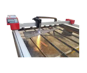 Small portable CNC plasma cutting machine with controller and plasma cutting system