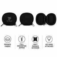 Pochette pliable pour lunettes, écouteurs, clés, mini-organisateur de câbles de voyage, logo personnalisé, vente en gros, petite pochette