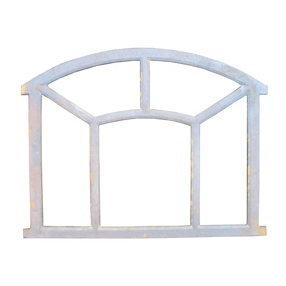567 x 423mm Natural colour New Antique Cast Iron Window Frame-BUY DIRECTLY-KK101 