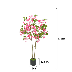 4ft Thực Tế Nhân Tạo Bougainvilleas Lụa Hoa Cây Bonsai Mâm Xôi Hoa Màu Đỏ Ngoài Trời Đám Cưới Sinh Nhật Đảng Trang Trí - Product Image 6