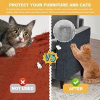 Tapis à gratter moderne pour chat Tapis d'escalade durable Tapis auto-adhésif ajustable Tapis de protection pour meubles anti-rayures pour animaux de compagnie