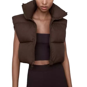 Chaqueta de Invierno de Alta Calidad para Mujer, Logotipo Personalizado, Chaleco sin Mangas, Abrigo de Invierno, Abrigo Cálido Informal de Moda para Mujer - Product Image 1