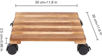 Support de plante en bois avec roues support de plante en bois support de fleur