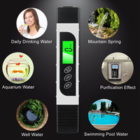 Stylo de test de qualité de l'eau TDS intelligent à rétroéclairage bicolore, testeur de qualité de l'eau 3-en-1 EC/température